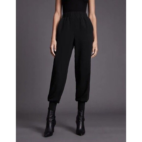 Allsaints Womens Size 0 Black Tia Trouser Pull On Pant - Picture 1 of 7